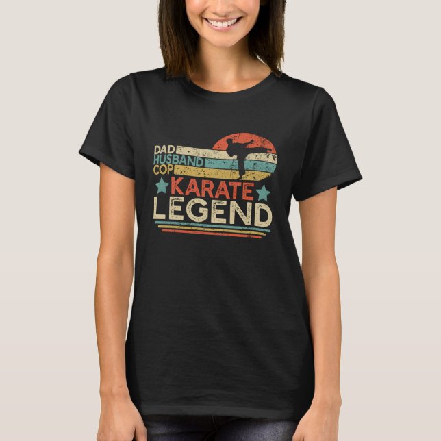 Karate Legend Karate Fighting Poli pappa T Shirt (Framsida)