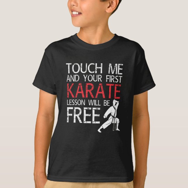Karate Lesson Karate Martial Arts T Shirt (Framsida)