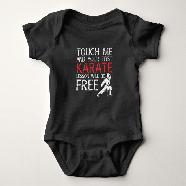 Karate Lesson Karate Martial Arts T Shirt (Framsida)