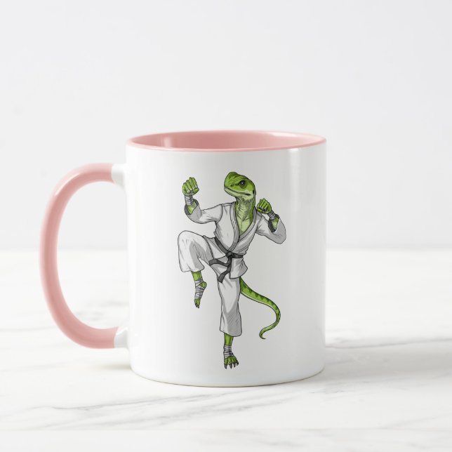 Karate Lizard Mugg (Vänster)