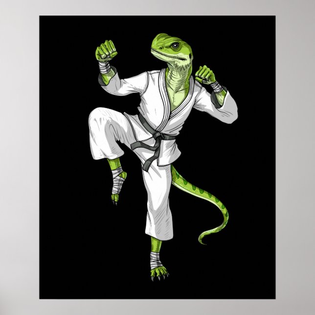 Karate Lizard Poster (Framsidan)