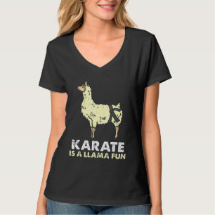 Karate Llama Roligt Black Bälte Alpaca Martial Art T Shirt
