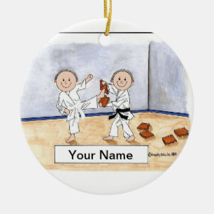 Karate - Male & Male Julgransprydnad Keramik