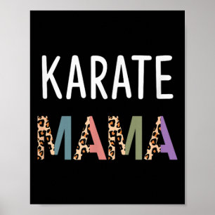 Karate Mama kampsport Kvinnor Present - Rollig Kar Poster
