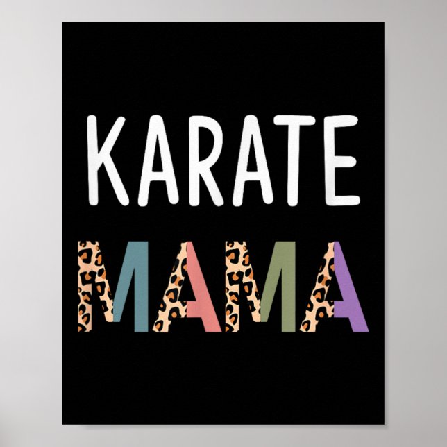 Karate Mama kampsport Kvinnor Present - Rollig Kar Poster (Framsidan)