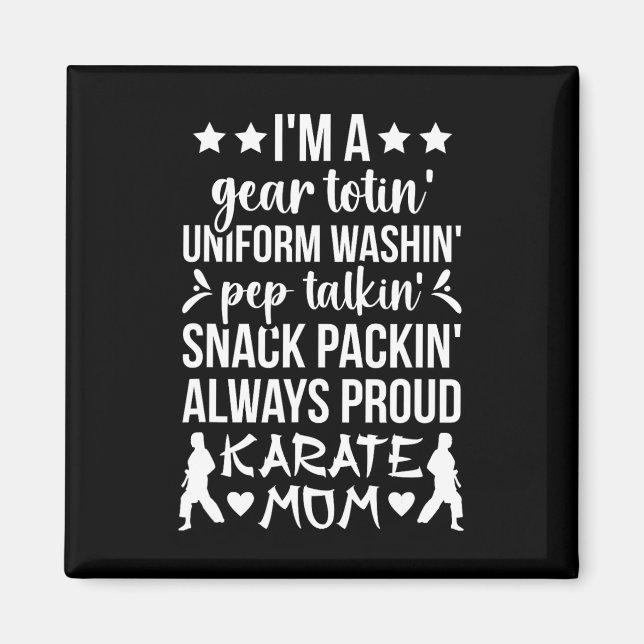 Karate Mamma Definition Karate Mor Karate Mamma Magnet (Framsidan)
