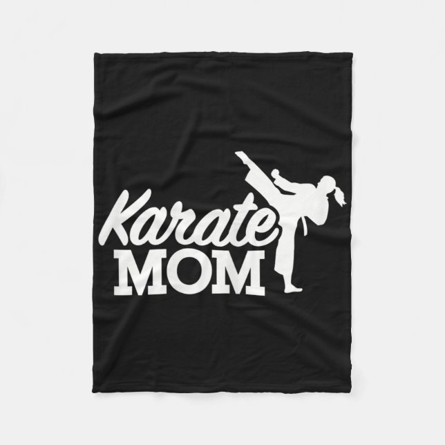 Karate Mamma Fleecefilt (Framsidan)