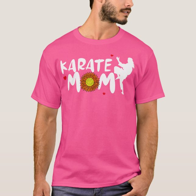 Karate Mamma för Women Cute Karate T Shirt (Framsida)