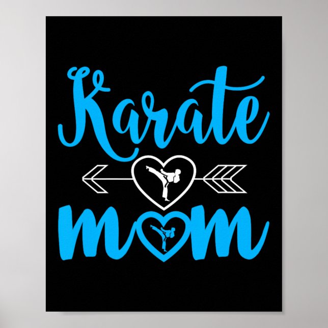 Karate Mamma Funny Proud Karate Mamma Poster (Framsidan)