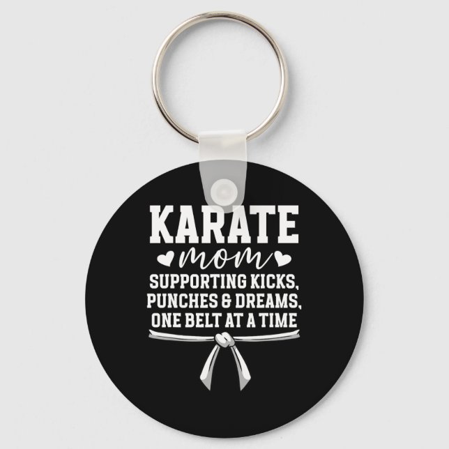 Karate Mamma Karate Mamma Best Karate Mor Nyckelring (Framsida)