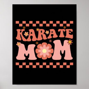 Karate Mamma Karate Player Martial Art Älskare Kar Poster