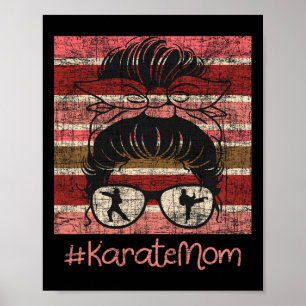 Karate Mamma - Karateka Martial Arts Self Defence Poster