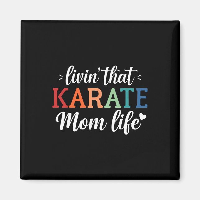 Karate Mamma Life Retro - Magnet (Framsidan)