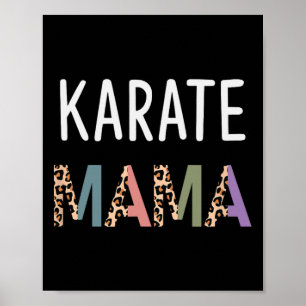 Karate Mamma Martial Art Women Gift - Funny Karate Poster