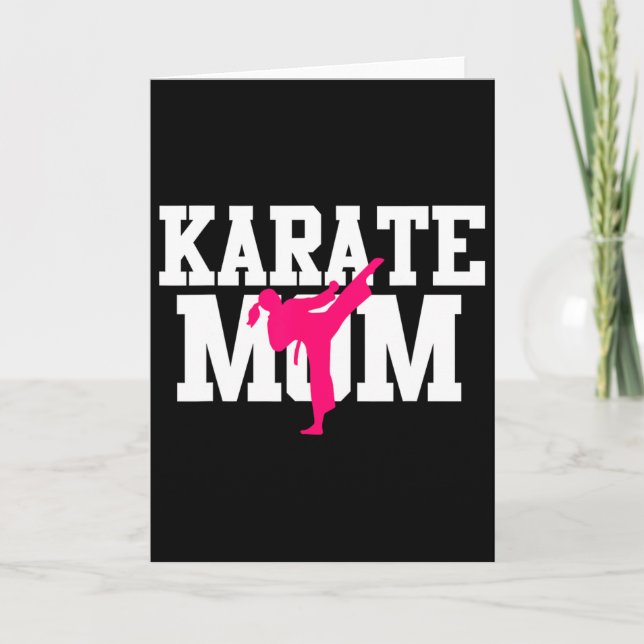 Karate Mamma Mors Dag Kampsport Kickboxning Ta Kort (Framsida)