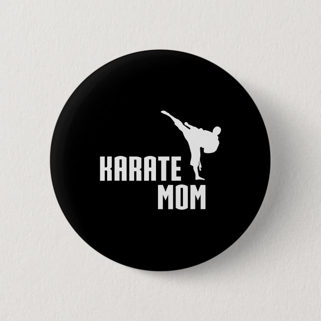 Karate Mamma Shirt Knapp (Framsida)