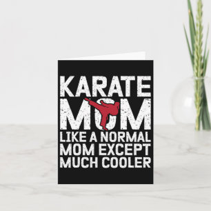 Karate Mamma som ett normalt Mamma utom mycket kol Kort