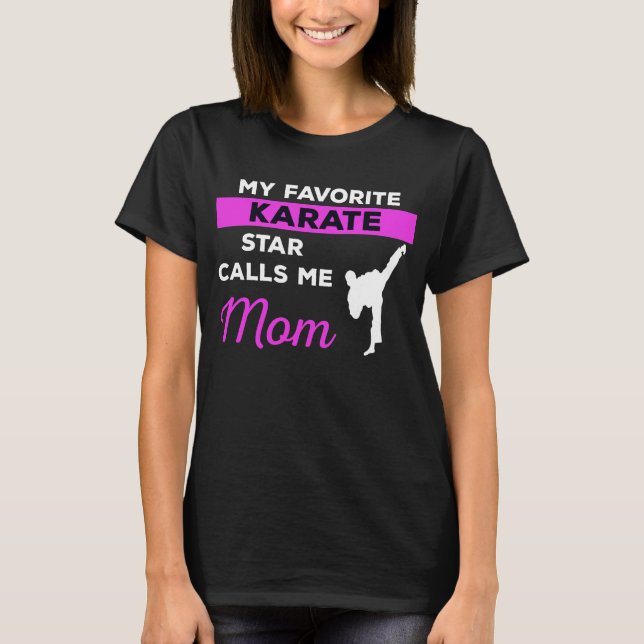 Karate Mamma T Shirt (Framsida)