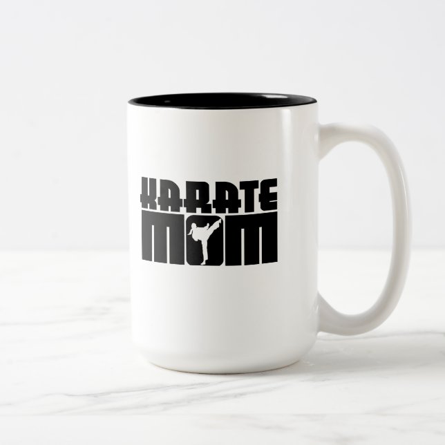 Karate Mamma Två-Tonad Mugg (Höger)