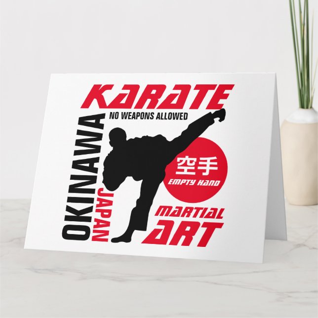Karate Man Kort (Framsida)