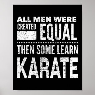 Karate Manar Martial Arts Sensei Funny Påstående f Poster