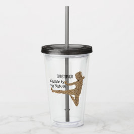 Karate Martial Art Silhouette Personlig Take Away Mugg