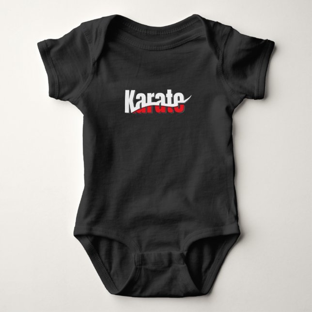 Karate Martial Arts Abstrakt Swant T Shirt (Framsida)