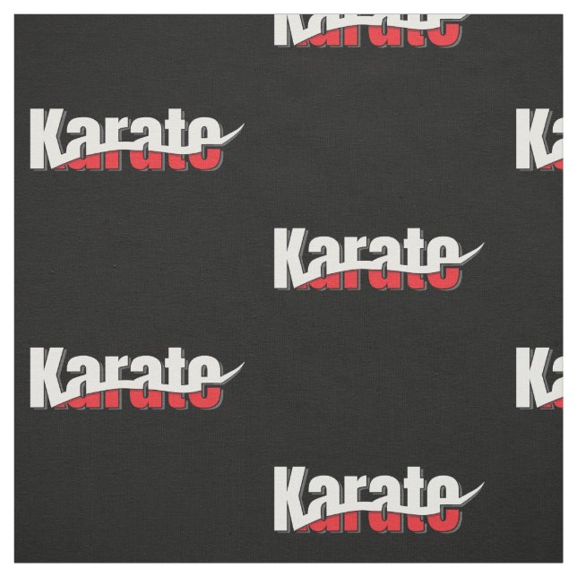 Karate Martial Arts Abstrakt Swant Tyg (Provkarta)