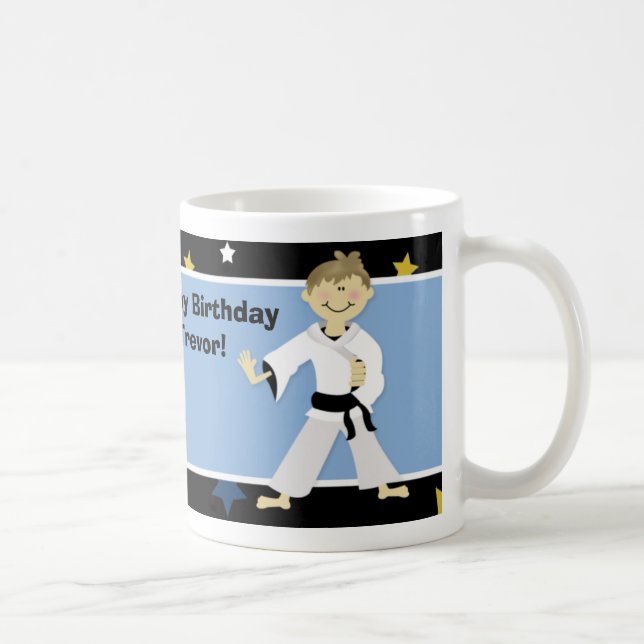 KARATE MARTIAL ARTS BOY Photo Mugg (Höger)