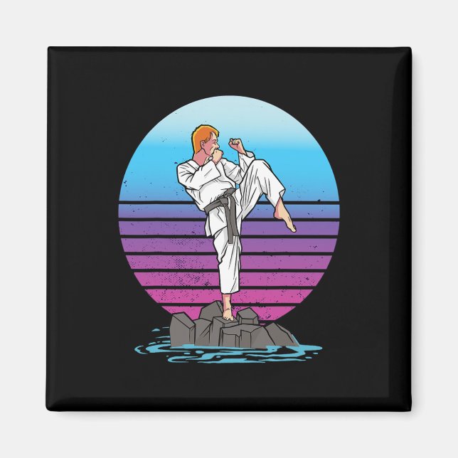 Karate Martial Arts Comt Sports Self-Defence Stren Magnet (Framsidan)