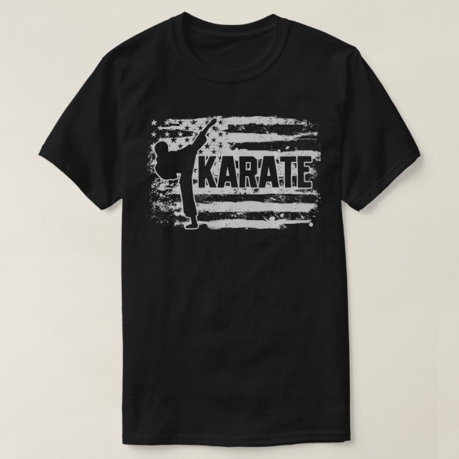 Karate Martial Arts Fighter Gift T Shirt (Design framsida)
