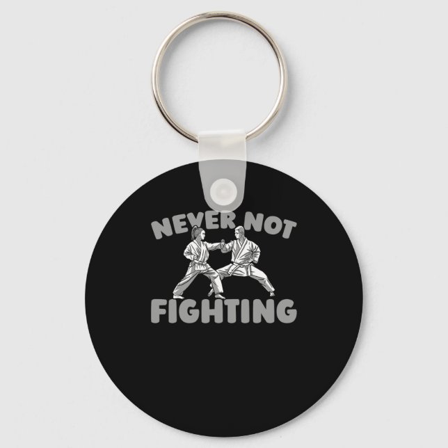 Karate Martial Arts Fighter - Karate 1 Nyckelring (Framsida)