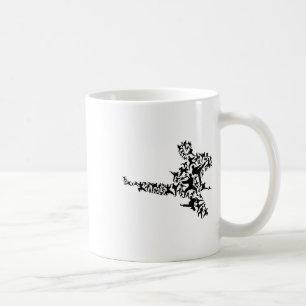 Karate Martial Arts Flies Kick Boxing Kickboxer T Kaffemugg