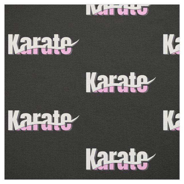 Karate Martial Arts Girly Rosa Tyg (Provkarta)