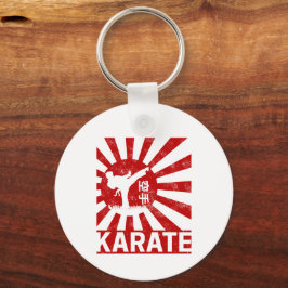 Karate Martial Arts med japansk Vintage Design Nyckelring