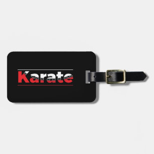 Karate Martial Arts Red Bagagebricka