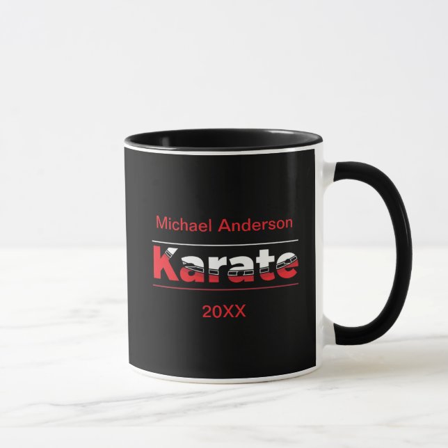 Karate Martial Arts Red Mugg (Höger)