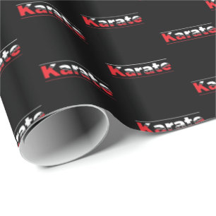 Karate Martial Arts Red Presentpapper
