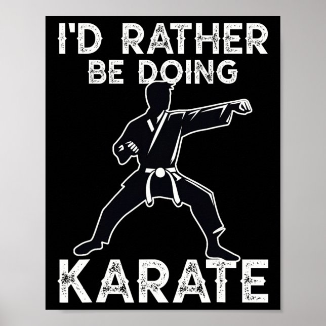 Karate Martial Arts Training Funny Karate Graphic Poster (Framsidan)
