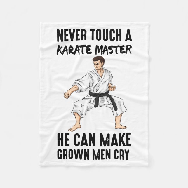 Karate Master Martial Arts Quotes Funny Gift T Shi Fleecefilt (Framsidan)