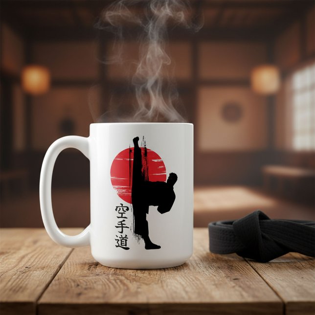 Karate Mawashi geri  Kaffemugg (Skapare uppladdad)