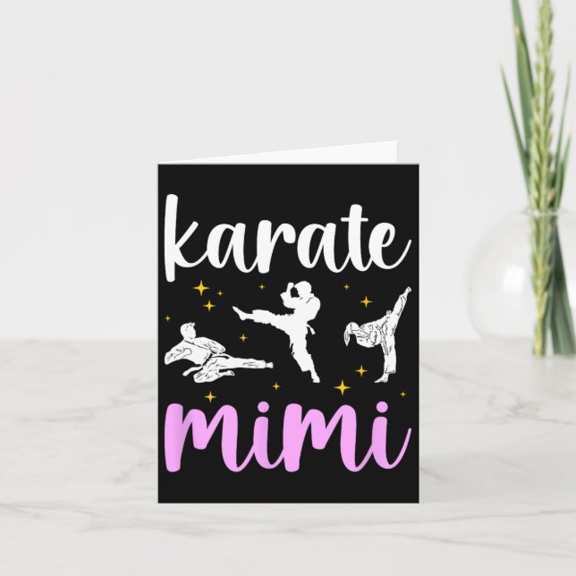 Karate Mimi Proud Karate Mimi Grandma Kort (Framsida)