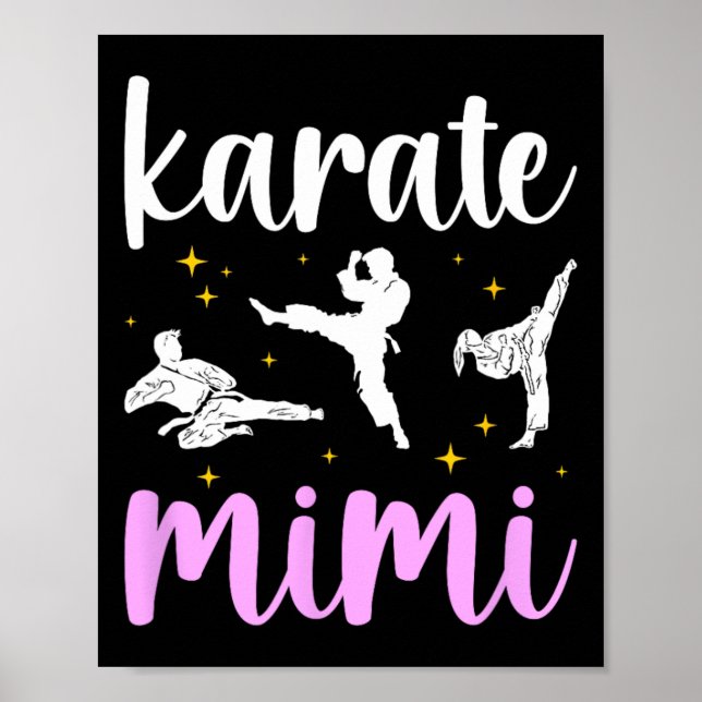 Karate Mimi Proud Karate Mimi Grandma Poster (Framsidan)
