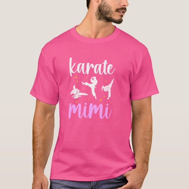 Karate Mimi Proud Karate Mimi Grandma T Shirt (Framsida)
