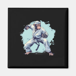 Karate Monkey Kampsport Kickboxning Judo Mma Apa Magnet