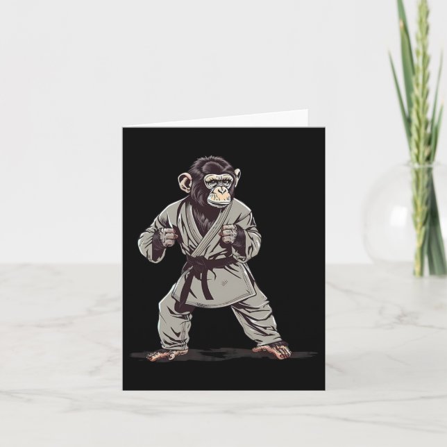 Karate Monkey Kickboxing Judo Jiu-jitsu Mma Martia Kort (Framsida)