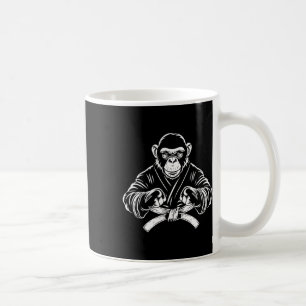 Karate Monkey Teckning Kickboxing Jiu-jitsu Mma Ma Kaffemugg