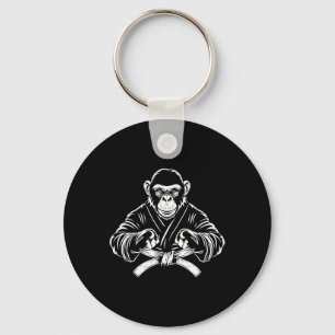 Karate Monkey Teckning Kickboxing Jiu-jitsu Mma Ma Nyckelring