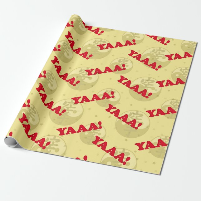 Karate Mönster Wrapping Papper Presentpapper (Utrullad)