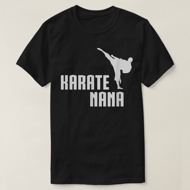 Karate Nana Shirt, Funny Cute Martial Arts Gift T Shirt (Design framsida)